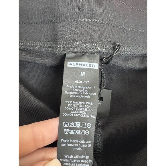 Alphalete Men’s Size M Black Athletic Shorts Drawstring NWOT - Picture 5 of 6